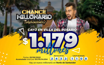 CAYÓ EN VILLA DEL ROSARIO EL CHANCE MILLONARIO