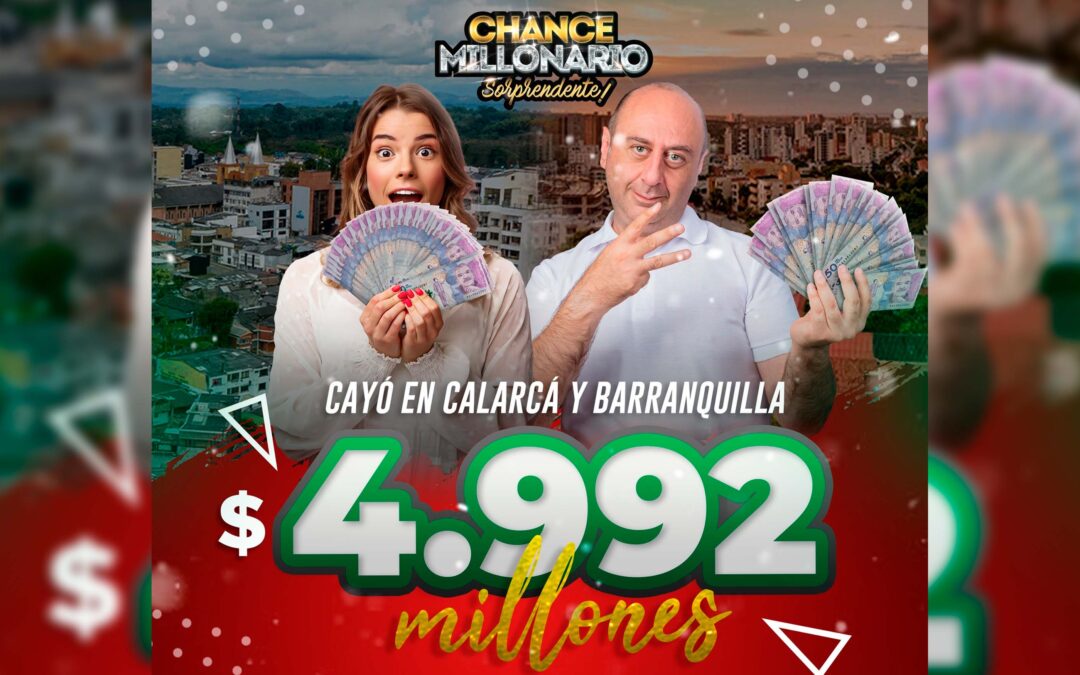 CAYÓ EL CHANCE MILLONARIO