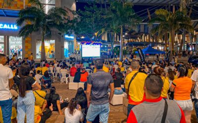 SuperGIROS PROYECTA EL PARTIDO DE LA SELECCIÓN COLOMBIA EN EL CENTRO COMERCIAL JARDÍN PLAZA