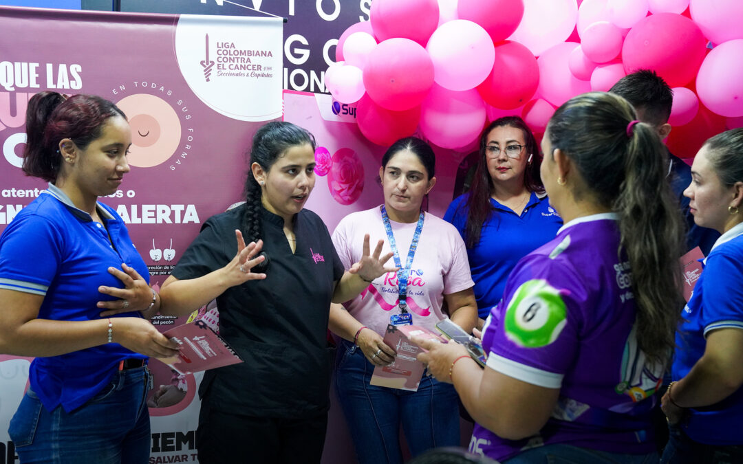 SUPERGIROS REALIZA JORNADA ROSA DE SENSIBILIZACIÓN EN PUNTOS DE VENTA PARA LA PREVENCIÓN DEL CÁNCER DE MAMA.