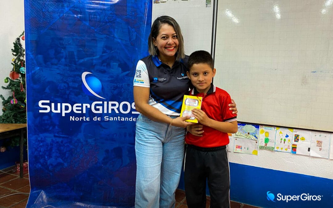 SUPERGIROS LLEGA A GRAMALOTE CON DONACIÓN PARA EL APRENDIZAJE DE NIÑOS