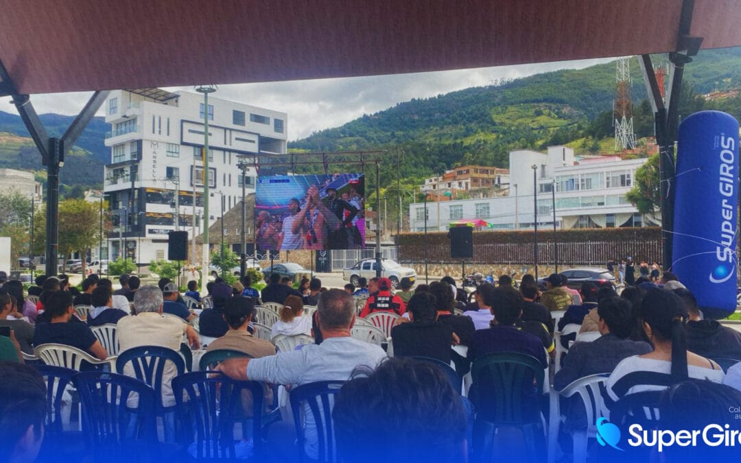 SUPERGIROS LLEVÓ LA CHAMPIONS A PANTALLA GIGANTE EN OCAÑA, PAMPLONA Y CÚCUTA