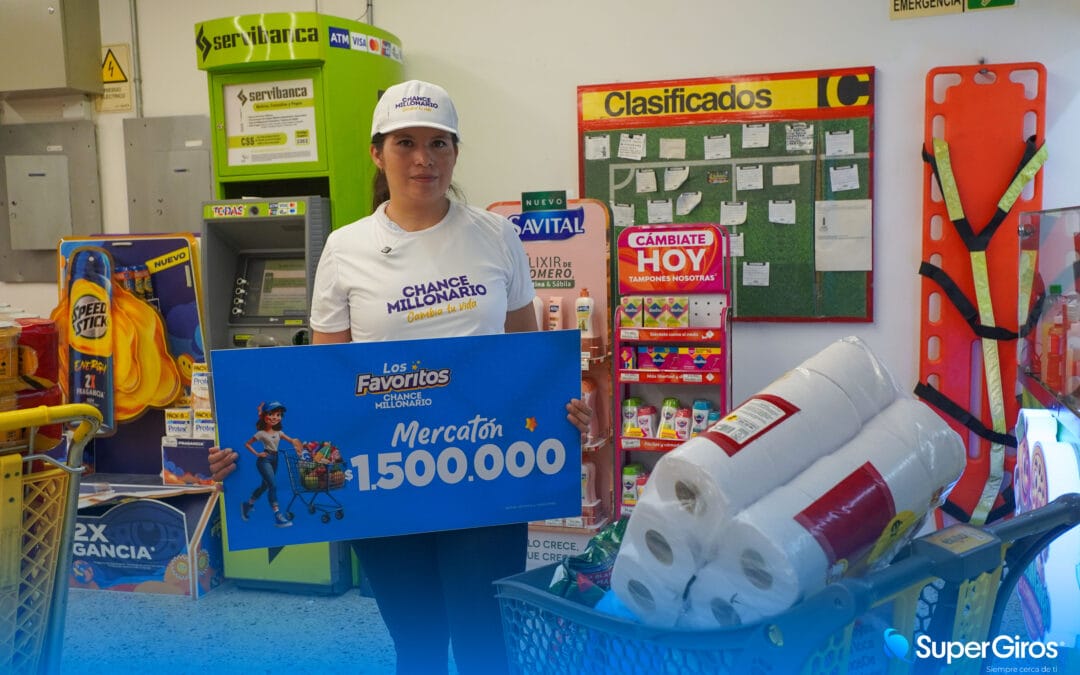¡FELICIDADES! VENDEDORA GANA MERCATÓN EN LOS FAVORITOS DE CHANCE MILLONARIO
