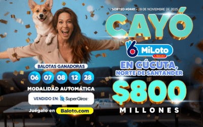 ¡GANADOR DE MILOTO EN CÚCUTA: $800 MILLONES!