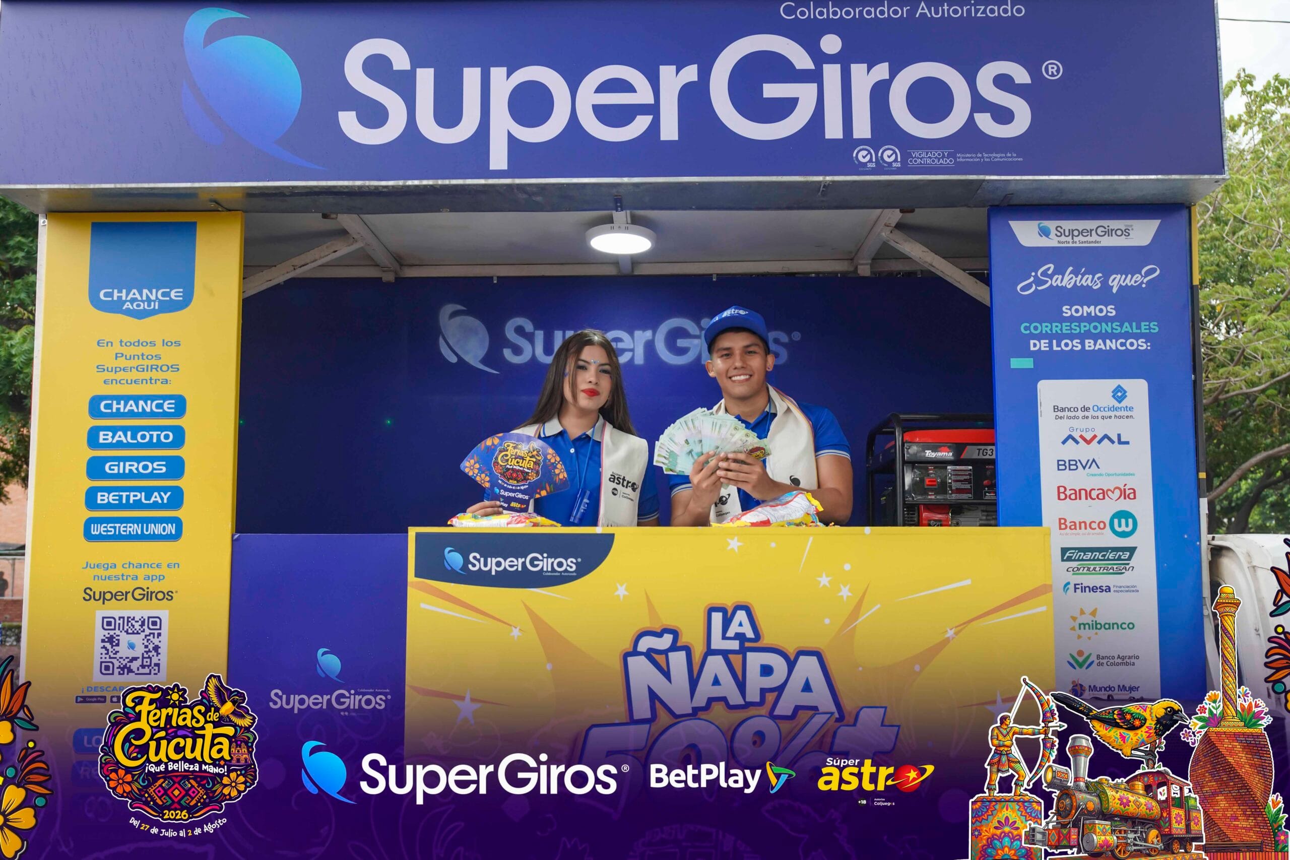 STAND DE SUPERGIROS